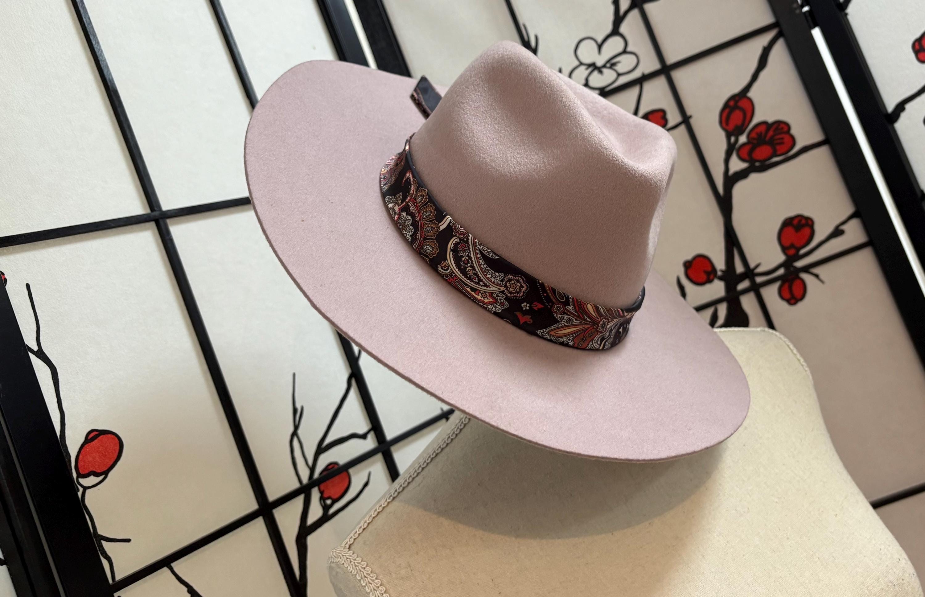 Vintage Wyeth Lilac Wool Fedora Hat, Silk Band - Etsy display picture 3