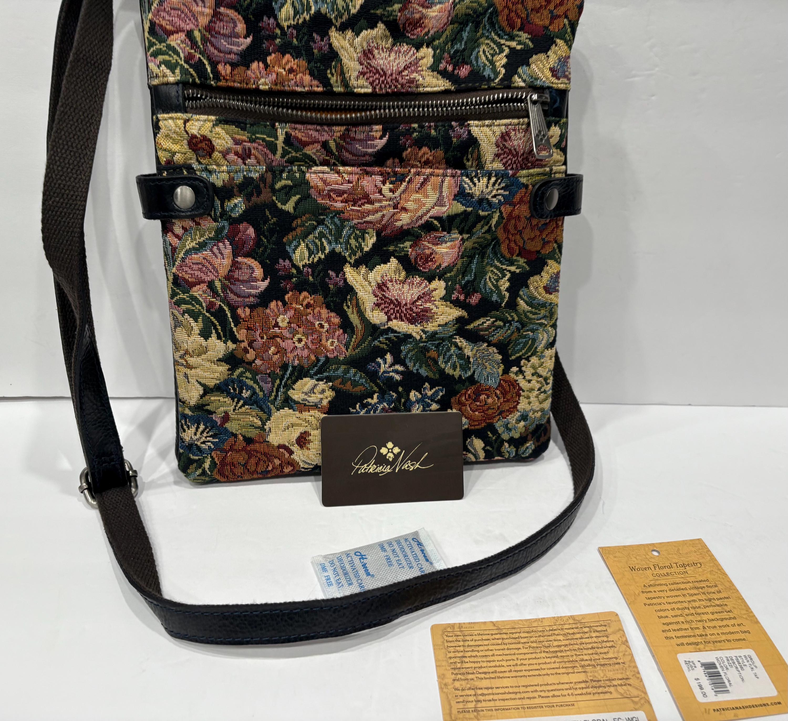 Patricia Nash Black Floral Print Convertible Backpack/Crossbody/Tote NEW! NWOT Patricia Nash Women main image 2