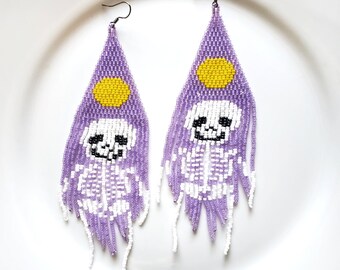 Halloween Spooky Skeleton Earrings