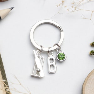 Personalised Cricket Keyring - Cricket Gift for Him. Novelty. Cricket Fan Gift. Fathers Day.