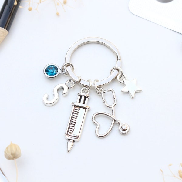 Personalised Doctor | Nurse Keyring - Graduation Gift, Medical Student Keyring, Student Nurse.