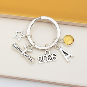 Llavero de graduación 2026 - Recuerdo de regalo personalizado, Regalo para graduado,