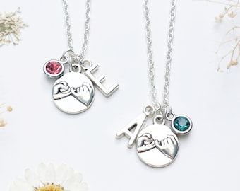 Matching Pinky Promise Necklaces - Best Friend Gift for 2. Friendship Necklace. Cute.