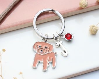Chaveiro personalizado Cockapoo - Presente para amantes de cães, Cavapoo, Goldendoodle, Poodle Miniatura