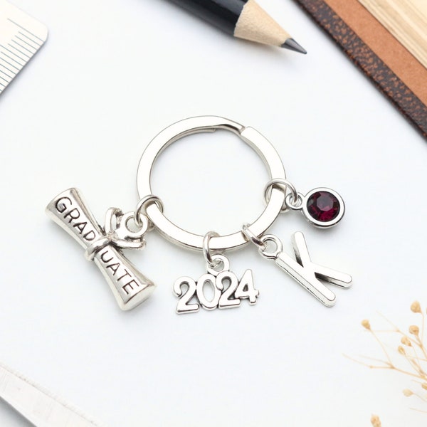 2024 Graduation Keyring - 2023 Personalised Gift Keepsake. Gift for Graduates. Degree. Diploma.