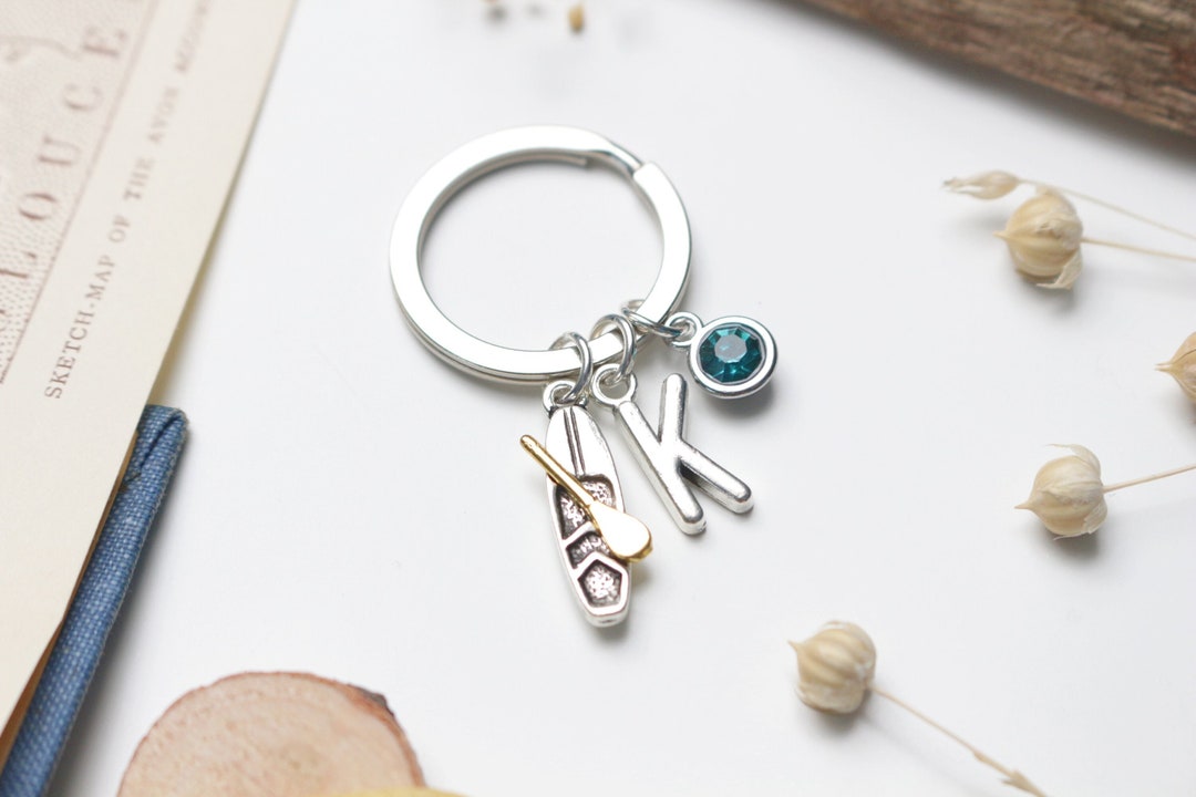 Rowing, Kayak, Canoe Personalised Keyring Adventure Gift. Outdoorsman
