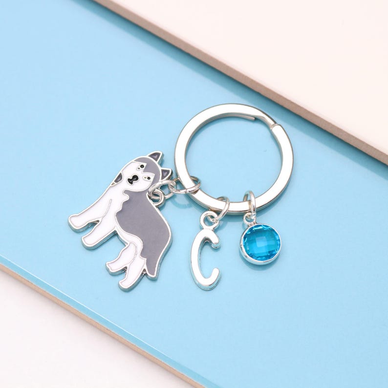 Personalised Husky Keyring - Alaskan Malamute, Pet Memorial Keepsake, Dog Lover Gift image 5