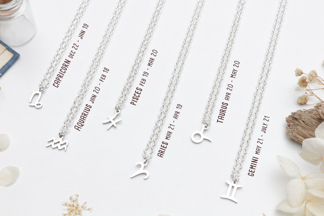 Mini Zodiac Silver Necklace