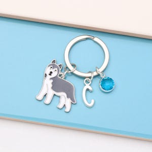 Personalised Husky Keyring - Alaskan Malamute, Pet Memorial Keepsake, Dog Lover Gift image 4