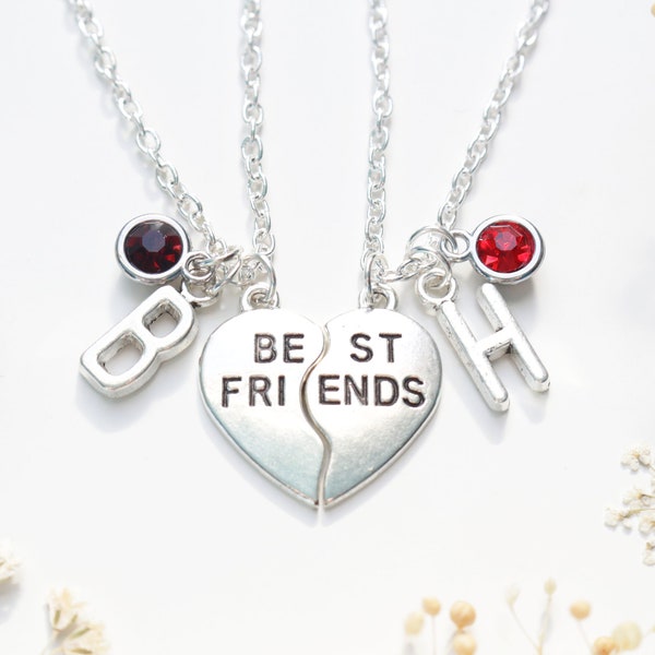 Personalised Matching Best Friend Necklaces - Friend Gift. Matching Set.