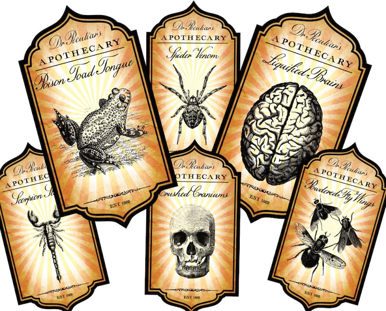 Printable Witch Potion Labels
