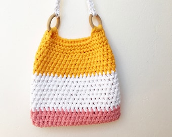 Solete Bag · Intermediate Crochet Pattern · Deluxe Pattern Booklet · Emmaknitty · Crocheted Bag · Bag Pattern · Slow Fashion · Cotton Bag