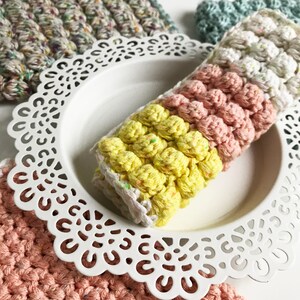 Boblina Washcloths Intermediate Level Crochet Pattern Booklet Instant PDF Download Emmaknitty image 7