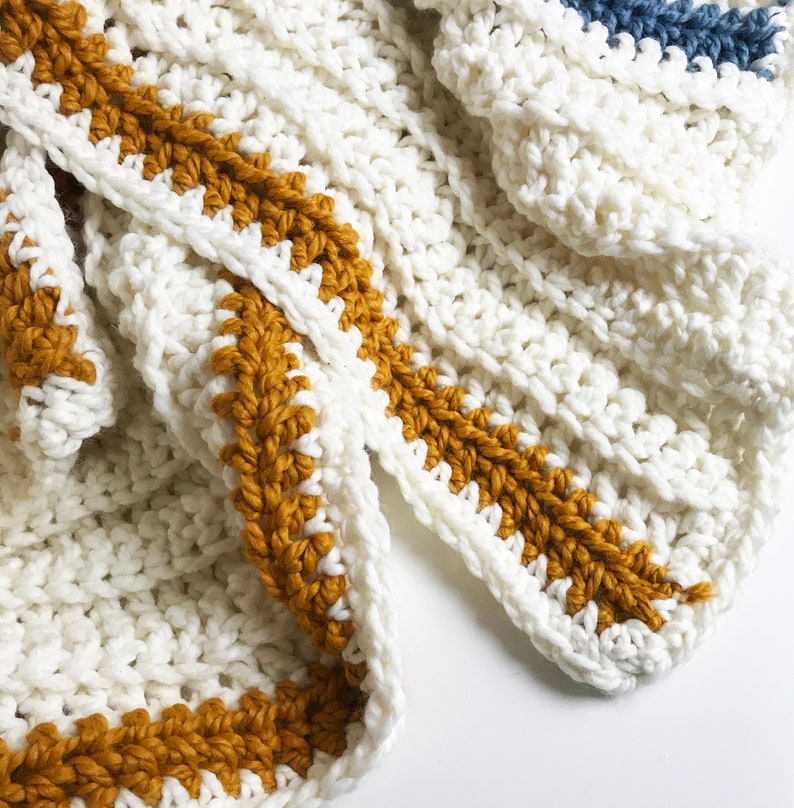 Monty Blanket Intermediate Crochet Pattern Booklet Instant PDF Download Emmaknitty image 1