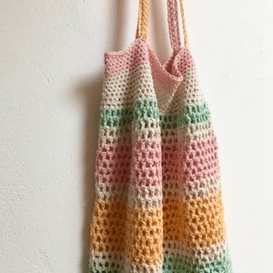 Mooli Tote Bag Intermediate Crochet Pattern Pattern Booklet Emmaknitty Crocheted Bag Bag Pattern Slow Fashion Cotton Bag image 5