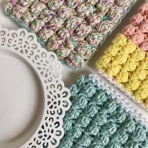 Boblina Washcloths Intermediate Level Crochet Pattern Booklet Instant PDF Download Emmaknitty image 4