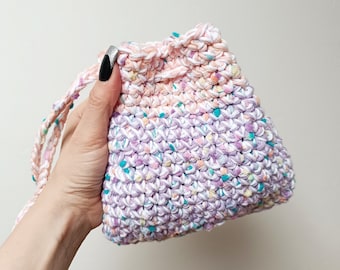 Confetti pouch · Intermediate Crochet Pattern · Pattern Booklet · Emmaknitty · Crocheted Bag · Bag Pattern · Slow Fashion · Handmade Bag