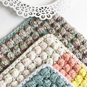 Boblina Washcloths Intermediate Level Crochet Pattern Booklet Instant PDF Download Emmaknitty image 6