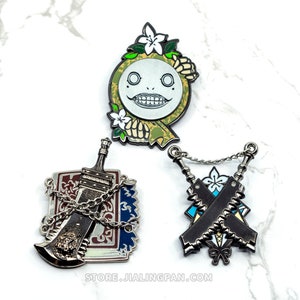NieR : Replicant Enamel Pins - Kaine Emil Nier Weiss