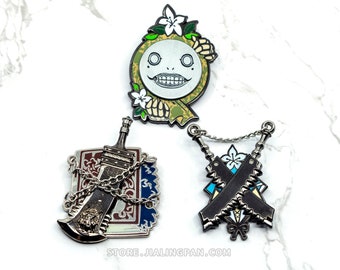 NieR : Replicant Enamel Pins - Kaine Emil Nier Weiss