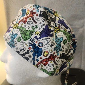 Superheroes and Villains   Surgical Scrub Hat
