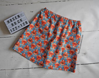 Cooler Hosenrock orange, Gr. 122/128