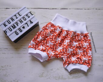 Kurze Pumphose, Sommerhose Gr. 68/74, orange