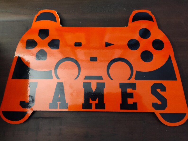 Game Controller Signs Personalized Video Game Controller Sign - Custom Gamer Name Plate for ...