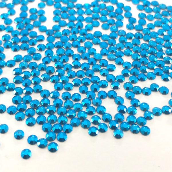 Turquoise Hotfix Rhinestuds / Avaliable Sizes 3mm / Add Sparkle to Clothing, Purses, Nails, Tumblers, Dolls, Scrapbooks and More!!!