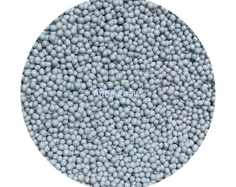 Light Baby Blue- Microbeads (No Holes) 1.0mm - 1.2mm Caviar Beads USES: Nails, Resin, Scrapbooking, Jewelry, Art & many other décor projects