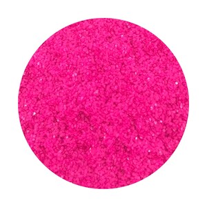 Puede incluir: Primer plano de purpurina rosa brillante, ideal para manualidades y añadir brillo a los proyectos.