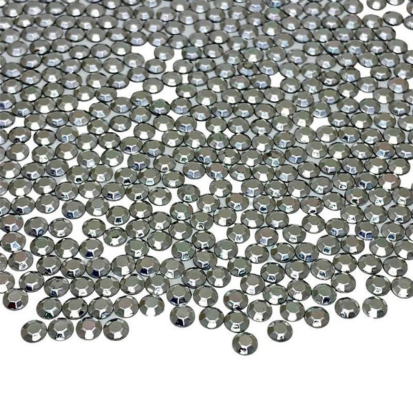 Gray Hotfix Rhinestuds / Avaliable Sizes 2mm, 3mm, 4mm, 5mm, 6mm / 144pc, 720pc, 1440pc