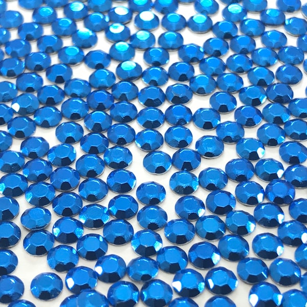Blue Hotfix Rhinestuds / Avaliable Sizes 3mm / Add Sparkle to Clothing, Purses, Nails, Tumblers, Dolls, Scrapbooks and More!!!