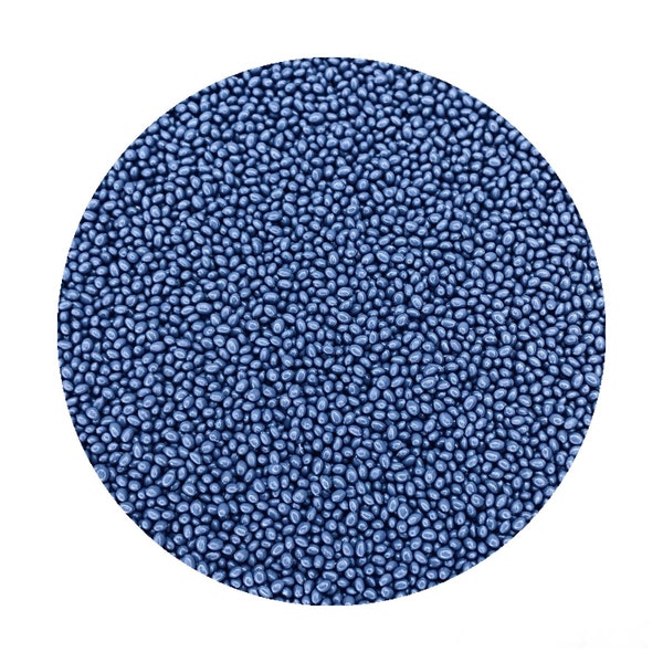 Yale Blue- Microbeads (No Holes) 0.8mm - 1.2mm Caviar Beads USES: Nails, Resin, Scrapbooking, Jewelry, Art & many other décor projects