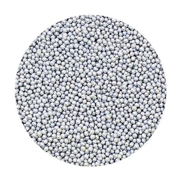 Silver- Microbeads (No Holes) 1.0mm - 1.2mm Caviar Beads USES: Nails, Resin, Scrapbooking, Jewelry, Art & many other décor projects