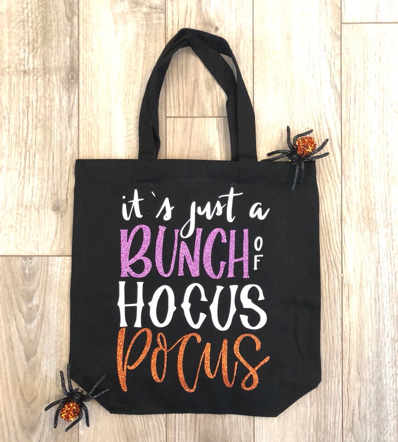 Halloween Totes Hocus Pocus Personalized Trick-or-Treat Bag Halloween Trick-or-Treat Bag FREE DOMESTIC SHIPPING Halloween Treat Bags