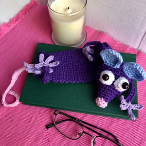 Crocheted Rat Bookmark