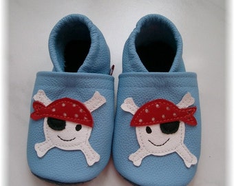 Baby-Krabbelschuhe " lustiger Pirat "