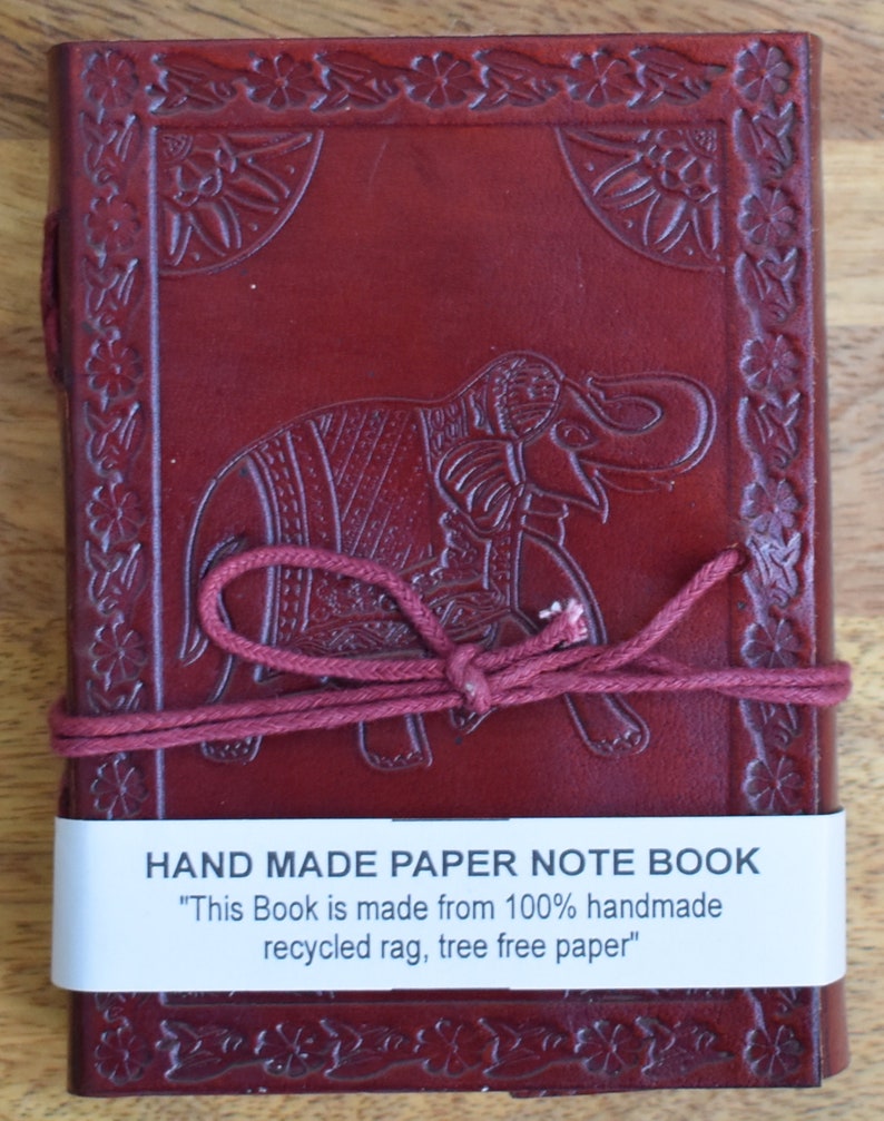 Handmade Recycled Paper Note Book 100 Recycled Ragtree Free Etsy