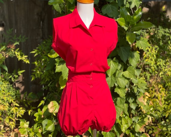 RARE 1950’s/60’s J. Mitchell Gym Suit Romper