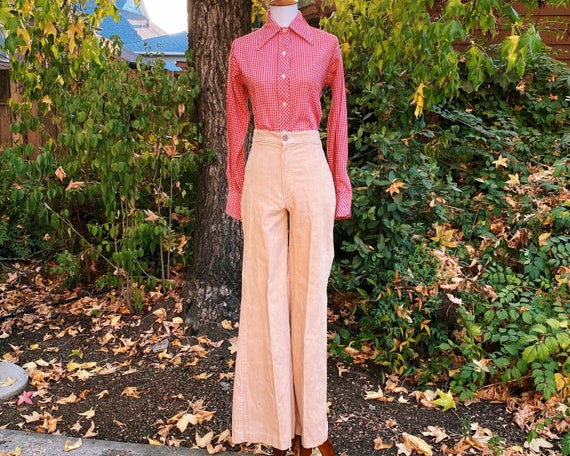 Late 70’s Wrangler Oatmeal Corduroy Bell Bottoms