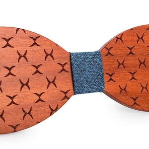 Engraved Red Sandalwood Bow Tie with Stylish Engraving With Black Velvet Centre (B0080),Wood Bowtie,Bowtie,Men bowtie,Wood Tie