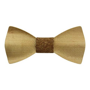 Engraved Maple Solid Rounded Butterfly Bow Tie with Blue Striped Fabric Centre (B1401),3D Wood Bowtie,3D Bowtie,Groomsman Bowtie,Wood Bowtie