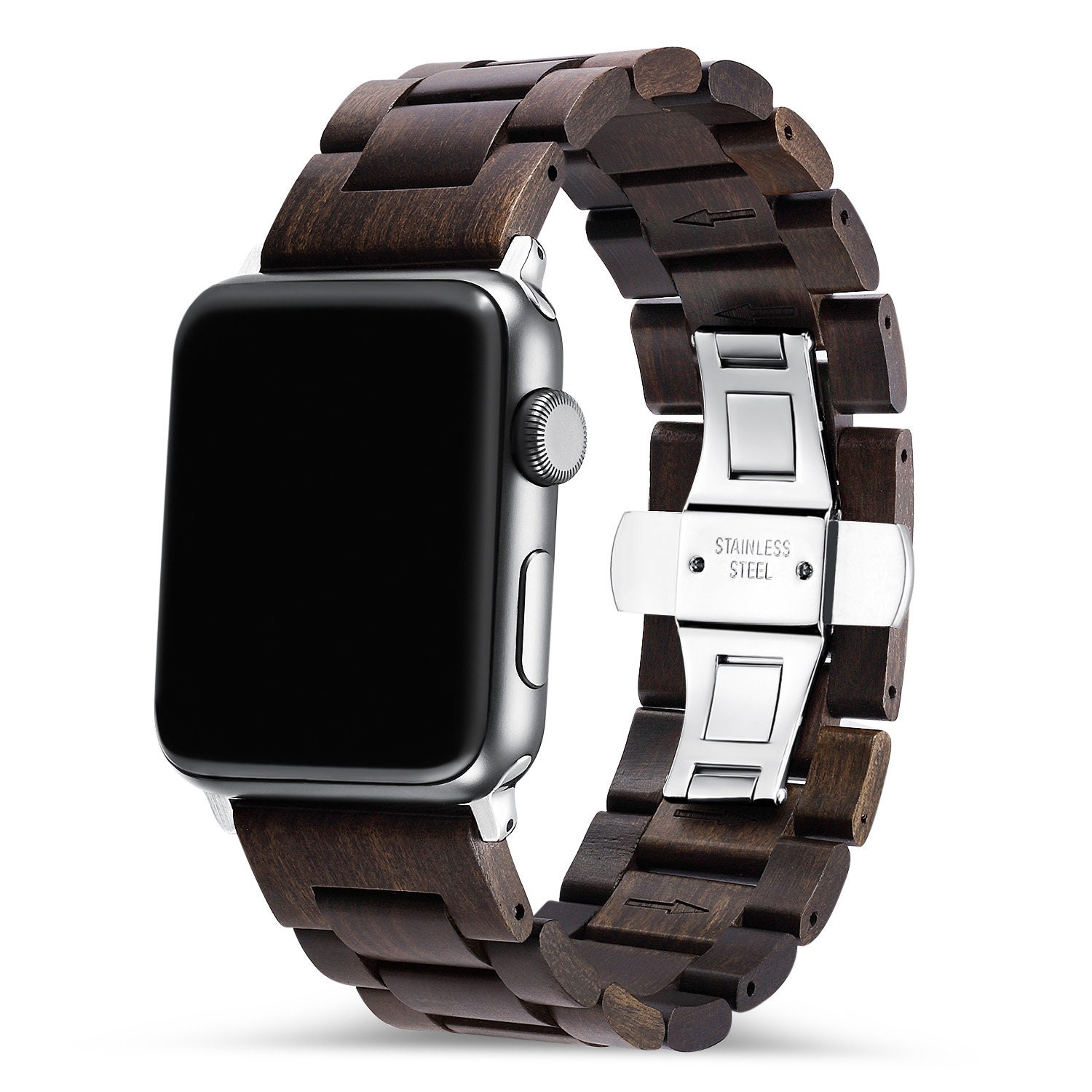 wooden apple watch band
