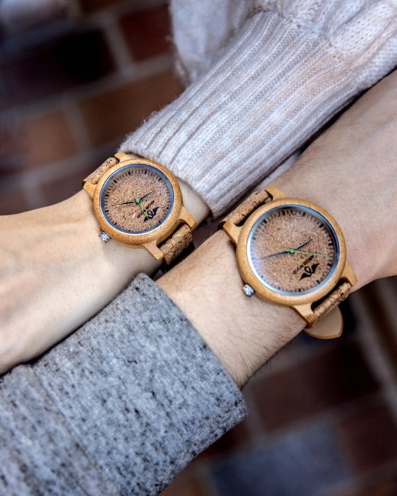 Orologio in legno di sughero orologio in legno orologio da uomo orologio da donna orologio. Orologi in legno Orologio personalizzatoW153 Etsy Italia