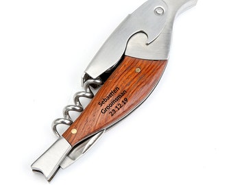 Bird Engraved Groomsmen Corkscrew Opener-Personalized Wine Bottle Opener,Bottle opener,Customized bottle opener,Engraving,Groomsman gifts