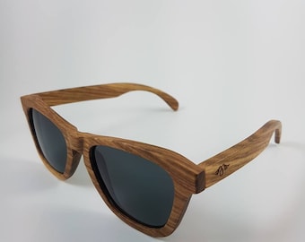 Engraved  Polarized zebrawood/wood sunglasses,sunglasses,polarized sunglasses,engraved sunglasses,customized sunglasses,sunglasses