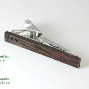 Engraved tie clip, wood tie clip, men tie clip,Wooden tie-clip,Wood,Groomsmen tie clip,Grooms gift,Personalized cufflinks,Engraved TC004