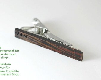 Engraved tie clip, wood tie clip, men tie clip,Wooden tie-clip,Wood,Groomsmen tie clip,Grooms gift,Personalized cufflinks,Engraved TC004