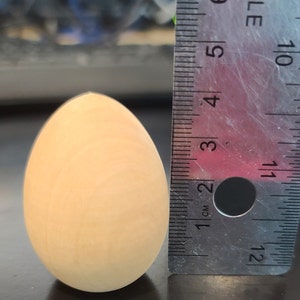 5-20 Pcs Unfinished Wooden eggs,Easter eggs,Kids DIY Egg decoration,Eggs Easter,DIY wooden blank egg,Happy Easter DIY Craft Chicken Hen Egg image 5